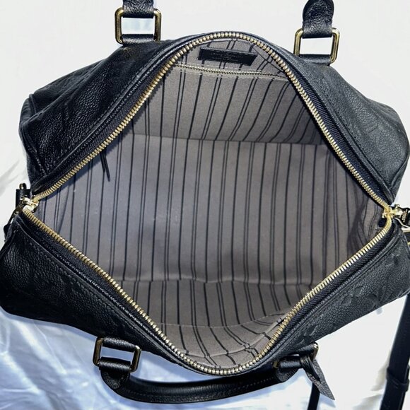 LOUIS VUITTON Empreinte Speedy Bandouliere 30 Black - Picture 9 of 16